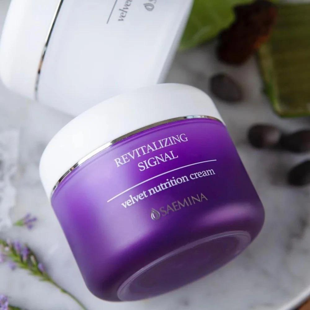 Крем восстанавливающий NEWLAND ALL NATURE Saemina Revitalizing Signal Velvet Nutrition Cream с аргановым маслом 100 мл (8809498421883) - фото 2