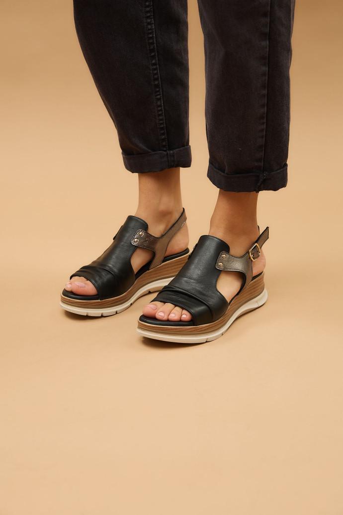 Босоніжки жіночі LONZA шкіряні р. 37 Чорний (199965) - фото 4 Босоніжки жіночі LONZA шкіряні р. 37 Чорний (199965) - фото 4