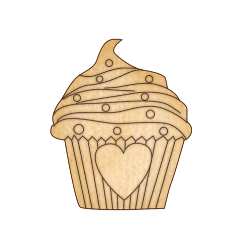 Заготовка из фанеры №75 Кекс с любовью-2 (5597)