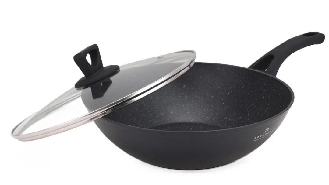 Сковорода вок с крышкой Edenberg 28 см 3,2 л (EB-14101) - фото 2