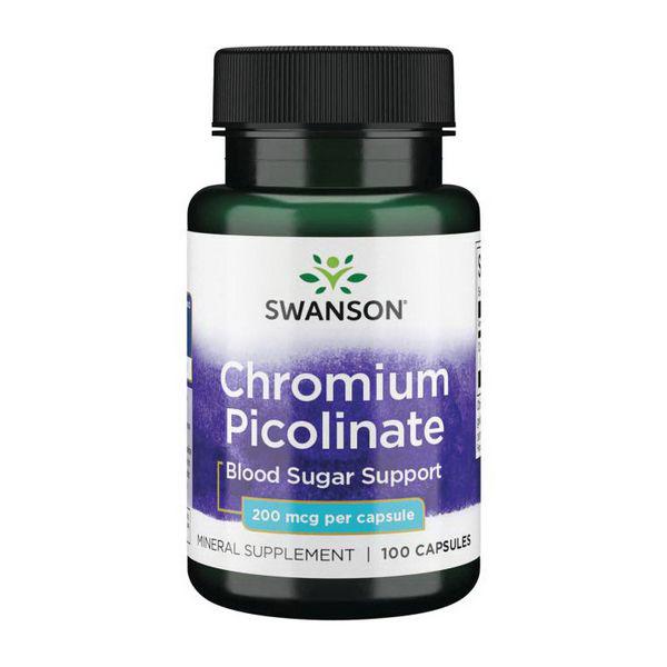 Микроэлемент Хром Swanson Chromium Picolinate 200 mcg 100 Caps