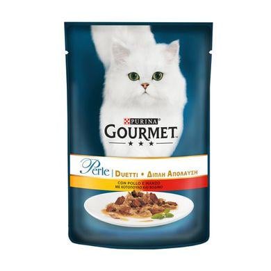 Влажный корм для кошек Gourmet Perle pouch 85 г Курица и говядина