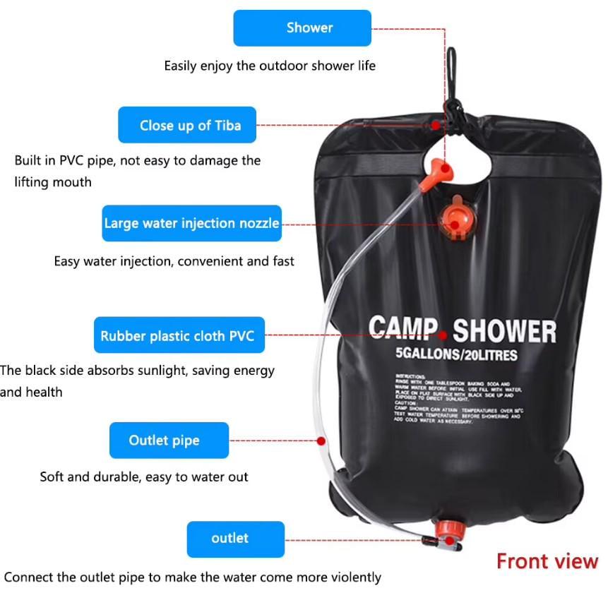 Туристичний душ Camp Shower портативний переносний 20 л Чорний (2104618606) - фото 5 Туристичний душ Camp Shower портативний переносний 20 л Чорний (2104618606) - фото 5