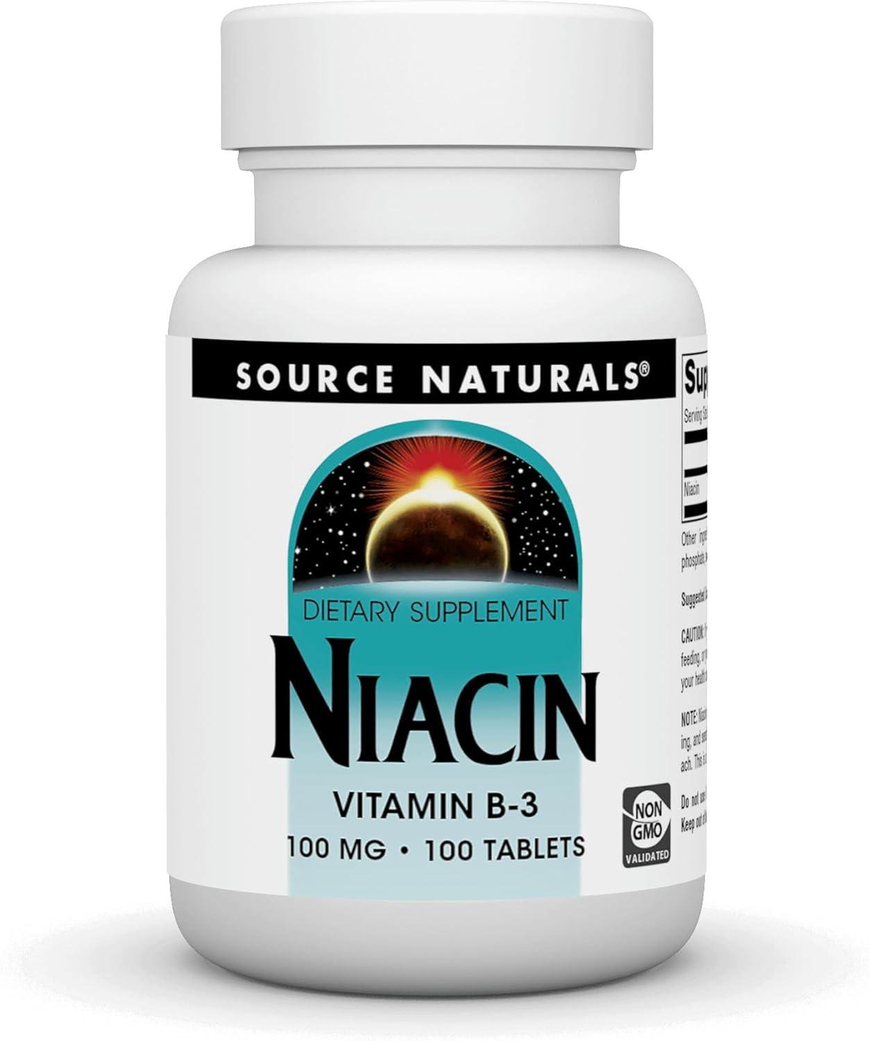 Ниацин Source Naturals Niacin 100 мг 100 таблеток Source Naturals Niacin 100 мг 100 таблеток