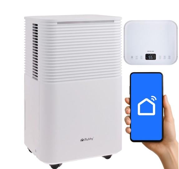 Компрессорный осушитель воздуха DRYZIX 12 л/24 с гигростатом и WiFi управлением - фото 2 Компрессорный осушитель воздуха DRYZIX 12 л/24 с гигростатом и WiFi управлением - фото 2