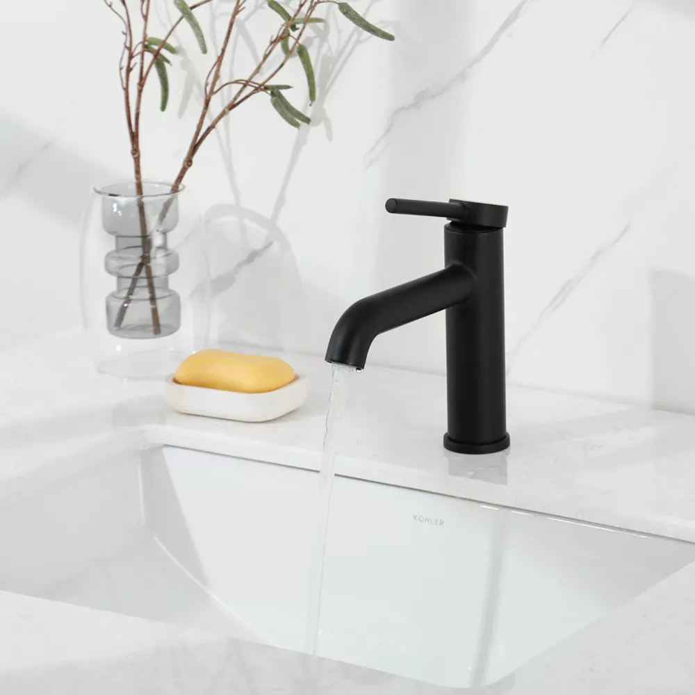 Смеситель для умывальника Gappo G1006-6 Черный (1046755) - фото 2