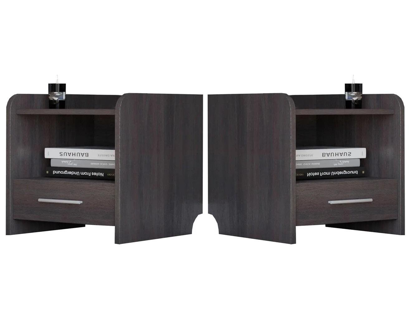 Тумба приліжкова Еверест 2 шт. Венге темний (26771787)