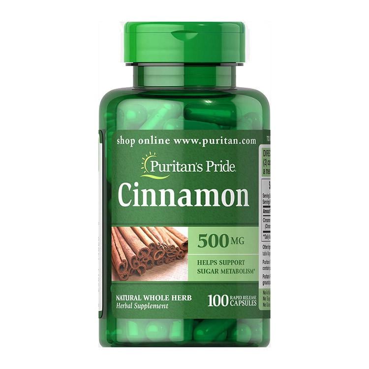 Корица Puritan's Pride Cinnamon 500 мг 100 капс. (10293-01)