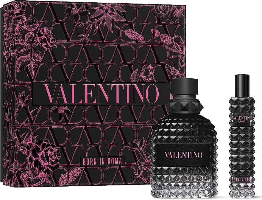 Подарочный набор для мужчин VALENTINO Uomo Born In Roma туалетная вода 50 мл/туалетная вода 15 мл (375495)
