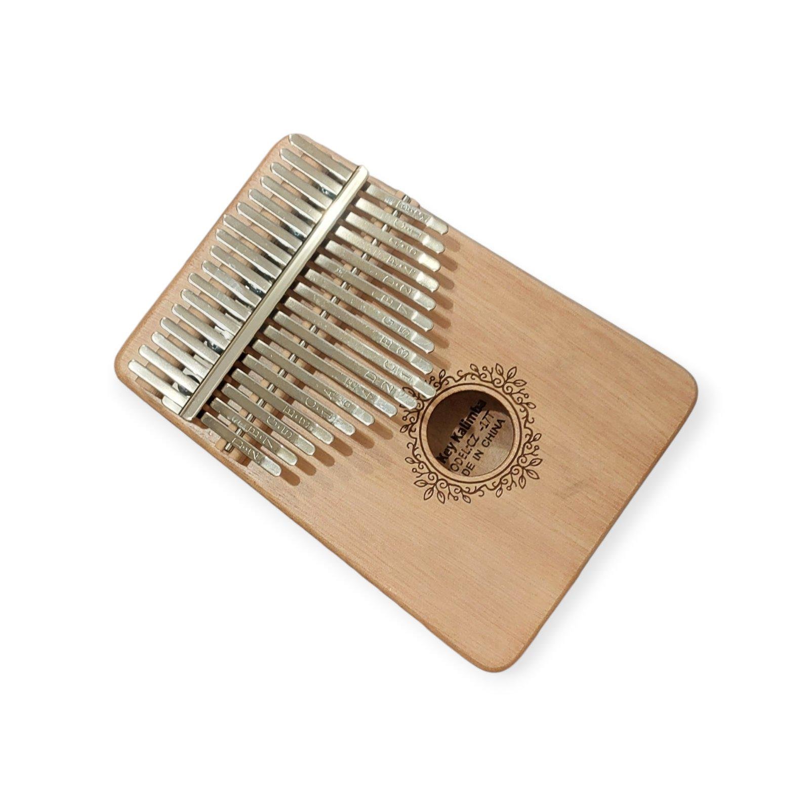 Калимба-перкуссия с резонатором Узор 17 клавиш Бежевый (K-17-15B)