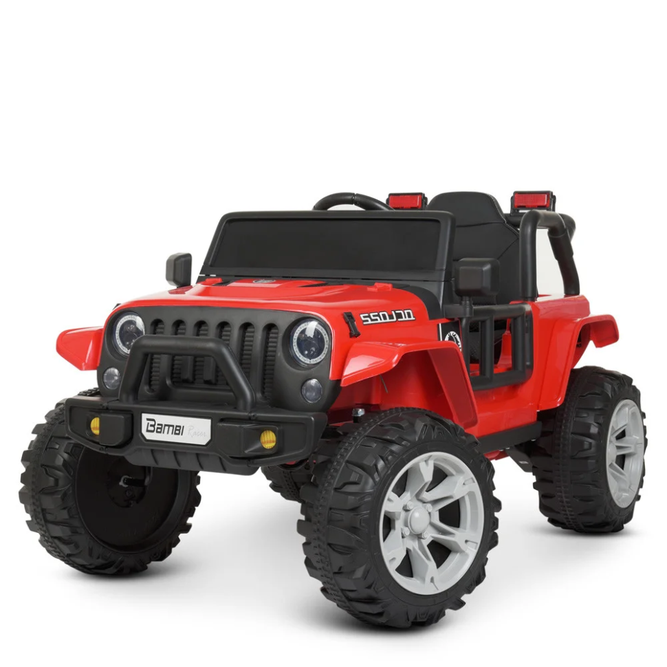 Детский электрический джип Bambi Racer 12V одноместный до 30 кг Красный (DE-169-E-849)