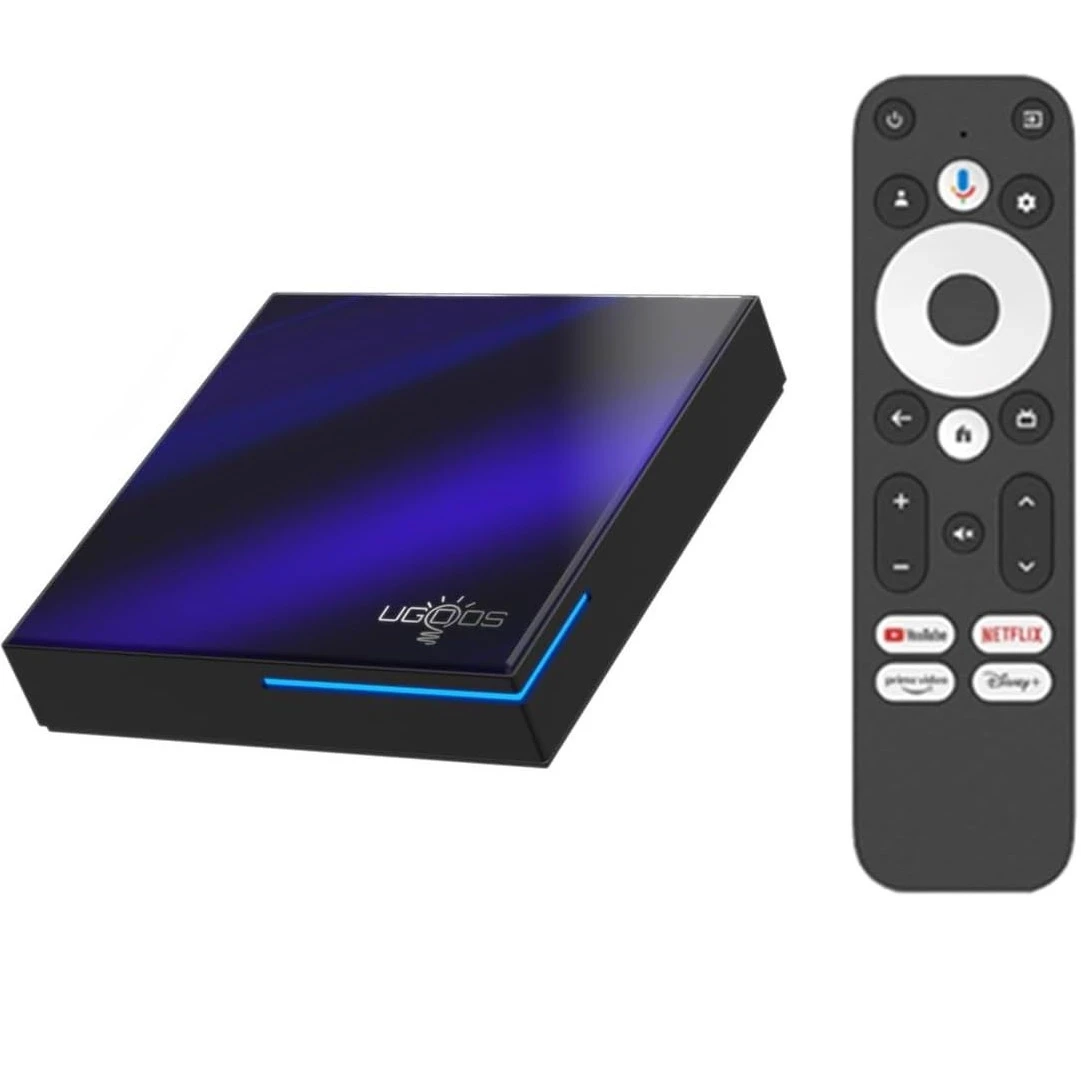 Смарт-приставка Ugoos SK2 4/32 GB RTD1325 Google TV 12.0 голосовий пульт (29817199)