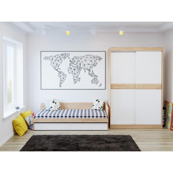 Спальня детская Эверест Соната-9 Дуб сонома/Белый (ЕВ20573) - фото 3