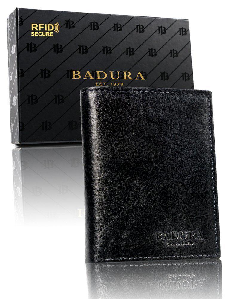 Кошелек мужской кожаный Badura B-N4-MIL NERO
