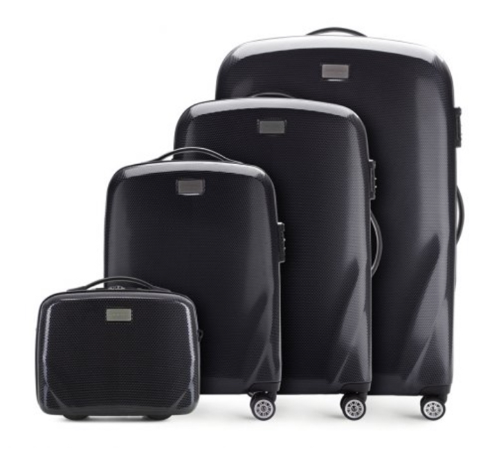 Набір валіз Wittchen преміальний полікарбонат з косметичкой 3/1 шт. (56-3P-57K-10)