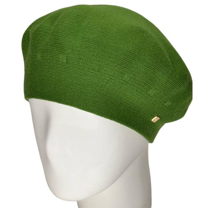 Берет женский двойной Novita Етюд L р. 57-58 Зеленый
