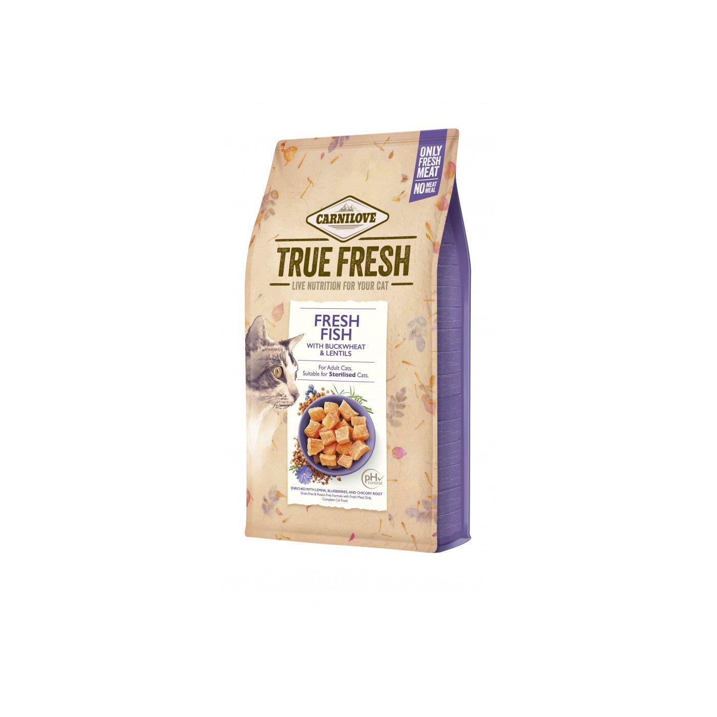 Корм сухой для взрослых кошек Carnilove True Fresh Cat Fish с рыбой 1,8 кг