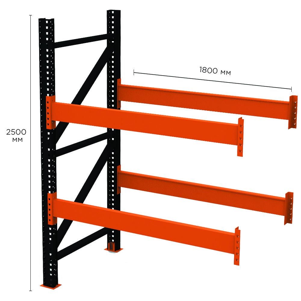Стелаж палетний Emby PR-Super Heavy 2500x1800x1100 мм (1760507142) - фото 2
