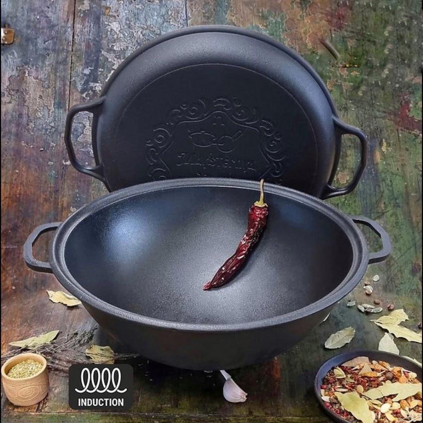 Котел чугунный Maysternya V12СР с крышкой-сковородой 12 л (2566707387) - фото 2