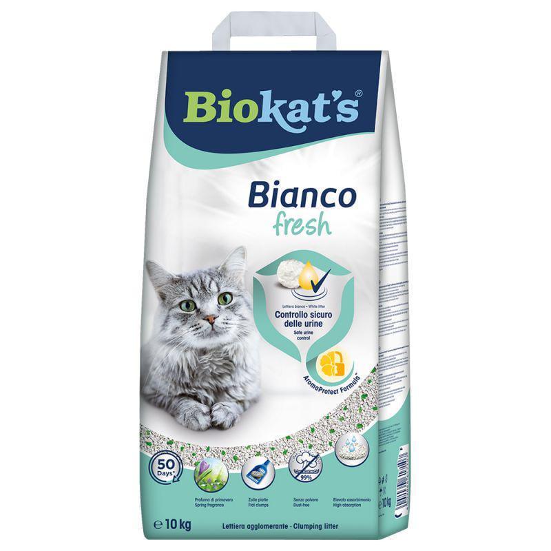 Наполнитель туалета для кошек Biokats Bianco Fresh 10 кг Наполнитель туалета для кошек Biokats Bianco Fresh 10 кг