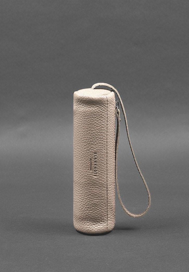 Ключница женская кожаная 3.1 Тубус XL Светло-бежевый (A-028127) - фото 8