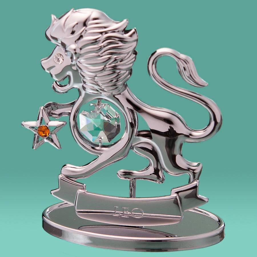 Фигурка Знак зодиака Лев Elisey посеребренный со стразами (0261-001 SL)
