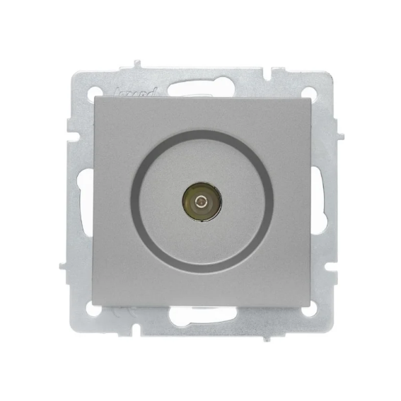 Розетка телевизионная Lezard Vesna проходная Серый (26629416)