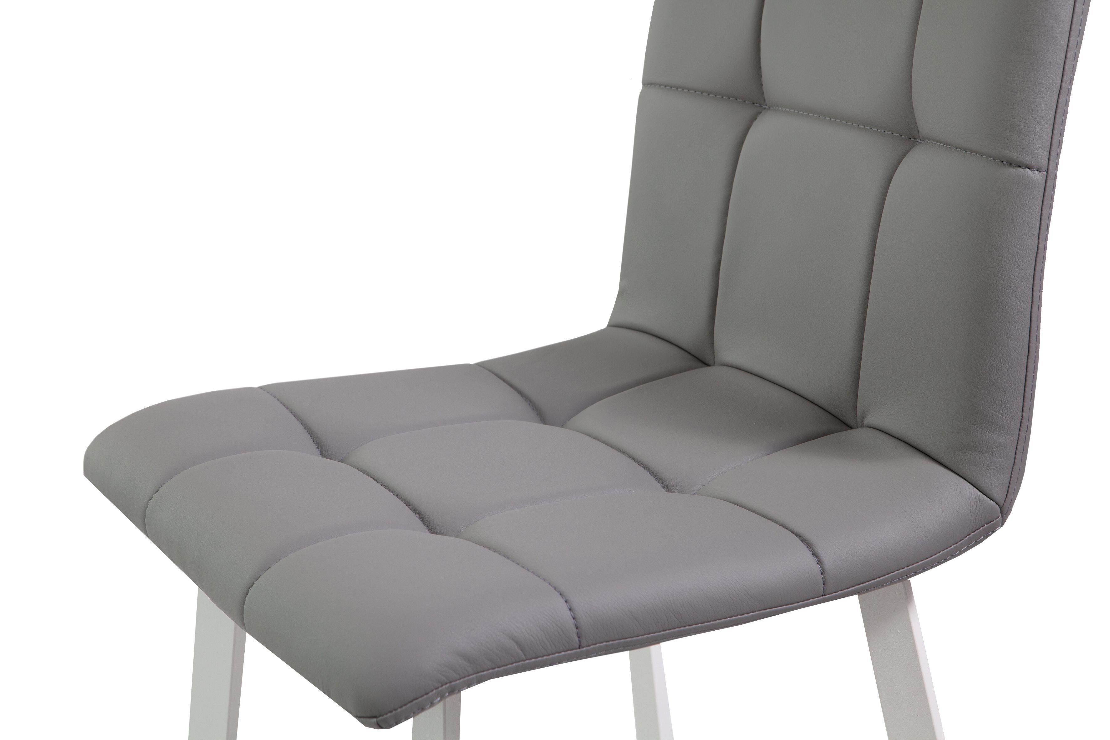 Стілець для кухні та вітальні Фіджи Трініті 450х960х530 мм Білий/Сірий (GAА0056038) - фото 4