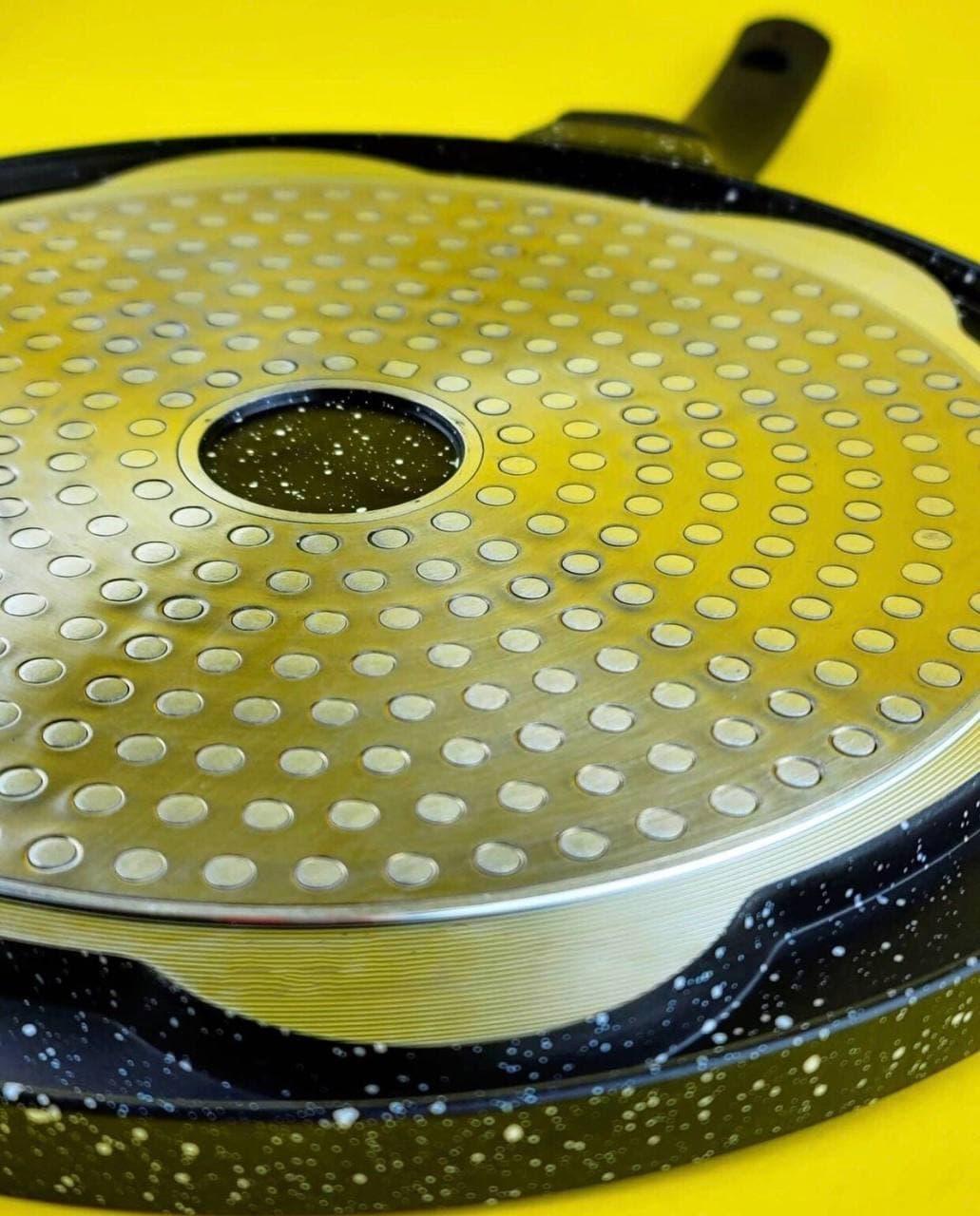 Сковорідка для млинців Edenberg з антипригарним мармуровим покриттям 27 см (EB-7511) - фото 7 Сковорідка для млинців Edenberg з антипригарним мармуровим покриттям 27 см (EB-7511) - фото 7