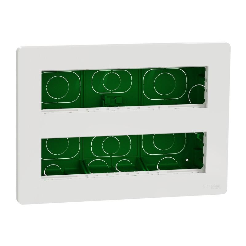 Блок Schneider Electric Unica System скрытая вставка+ 2х4 ABS антибактериальный (NU171820)