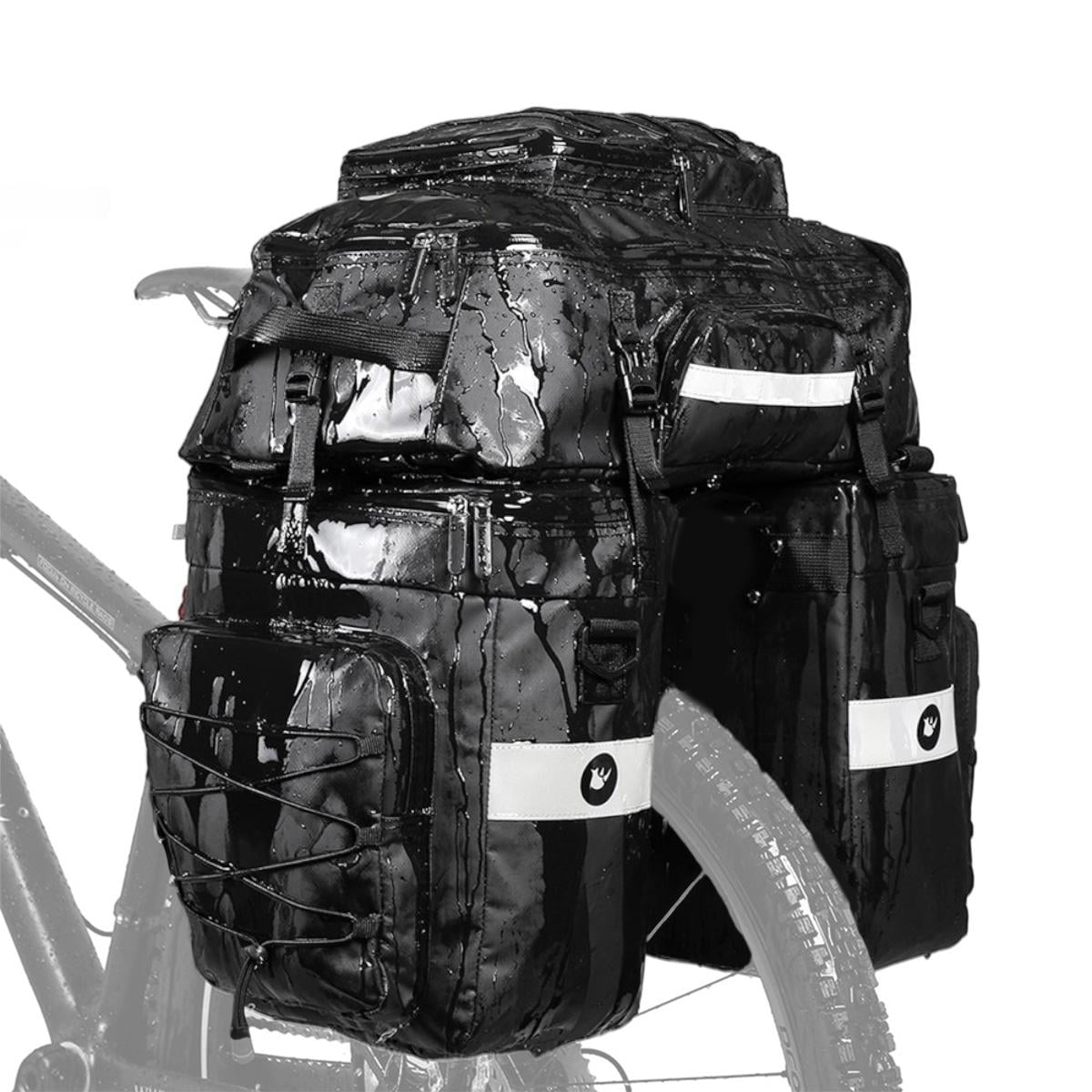 Велосумка на багажник байкпакинг Rhinowalk RK19665B 75 л Черный (RWK-RK19665B-4451)