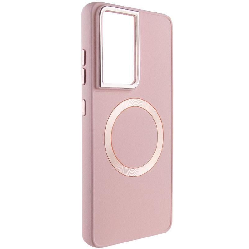 Протиударний TPU Чохол Bonbon Metal Style with MagSafe для Samsung Galaxy S24 Ultra Рожевий / Light Pink