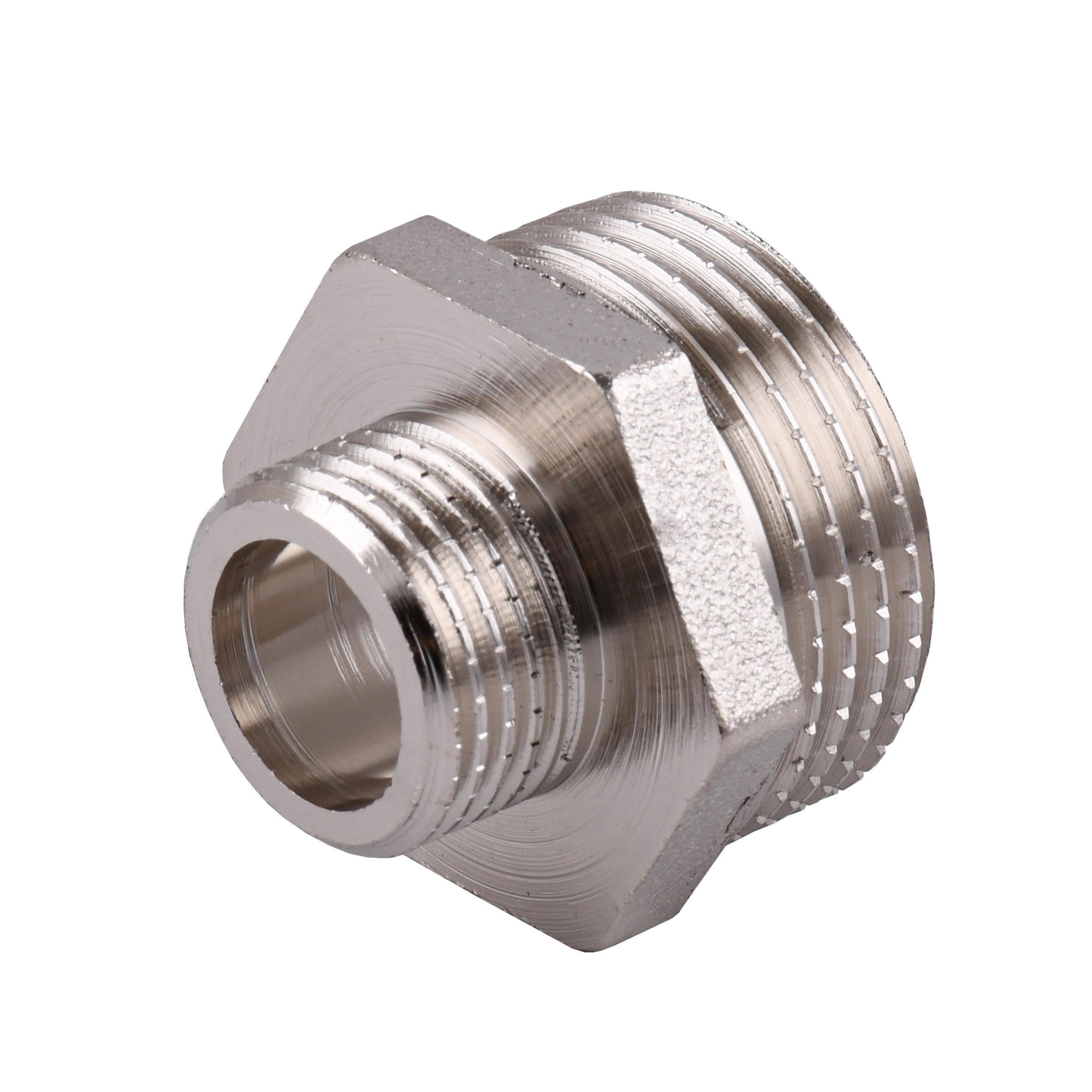 Ниппель редукционный Optimum NN532G под прокладку 1"x1/2"ЗЗ никелированный (000030790)