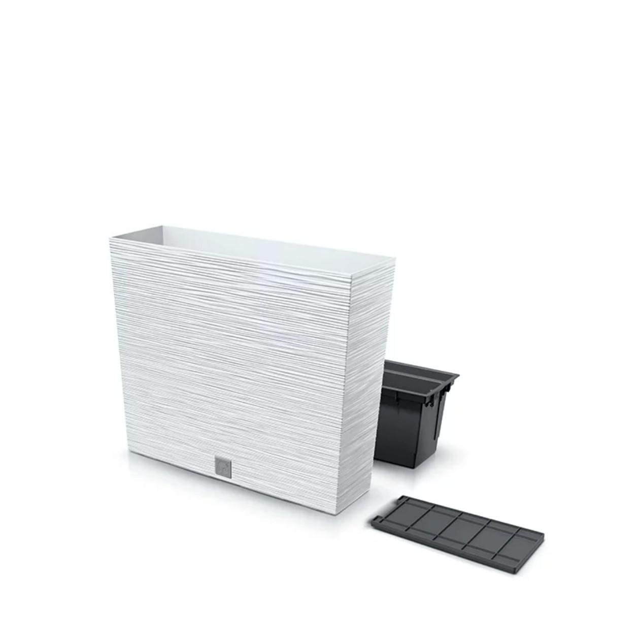 Горшок для цветов террасовый Prosperplast Furu Case Tower 80 см Белый (DFC800T-S433)