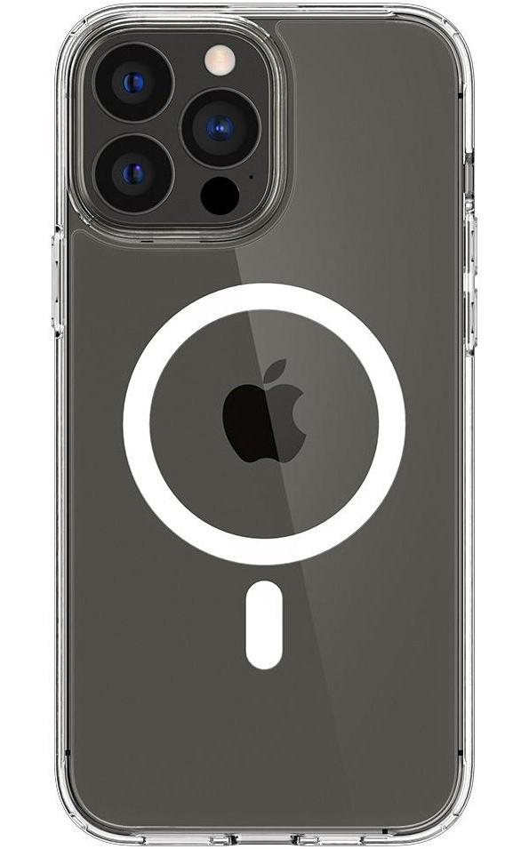 Чехол накладка для телефона Spigen Ultra Hybrid Mag Safe для Apple iPhone 13 Pro Прозрачный/Белый (ACS03267)