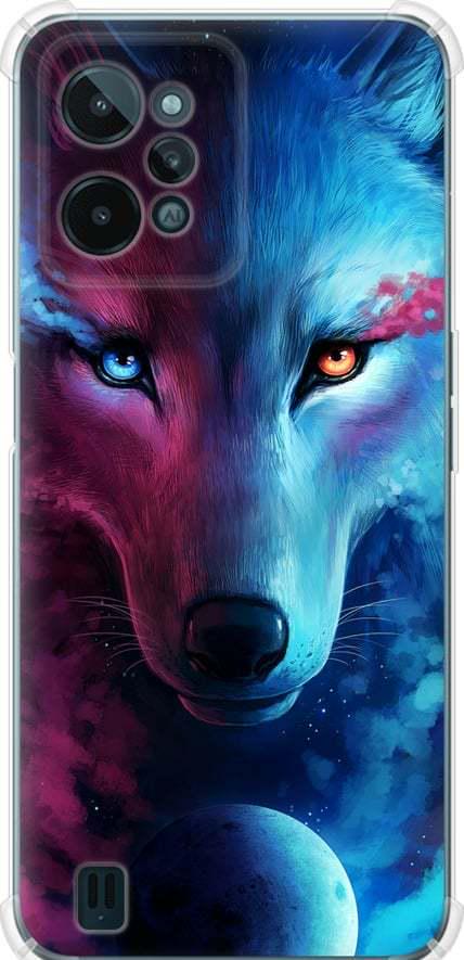 Чехол на Realme C31 Арт-волк (3999sp-2593-42517)