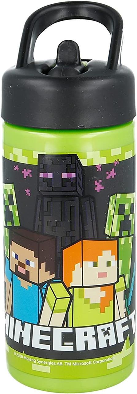Пляшка для води дитяча Stor Minecraft 40401 пластикова 410 мл (31480891)