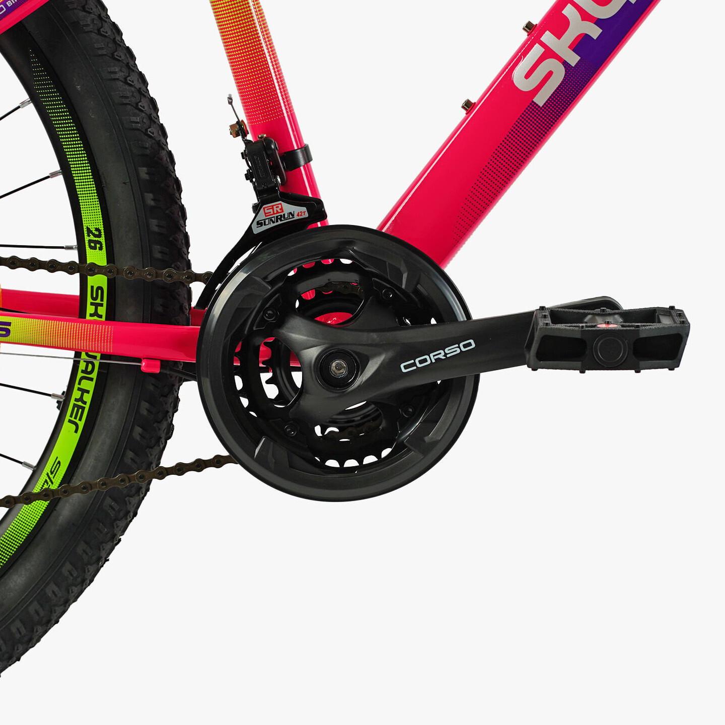 Велосипед гірський Corso Skywalker 26"/15" Рожевий (436521492) - фото 6 Велосипед гірський Corso Skywalker 26"/15" Рожевий (436521492) - фото 6