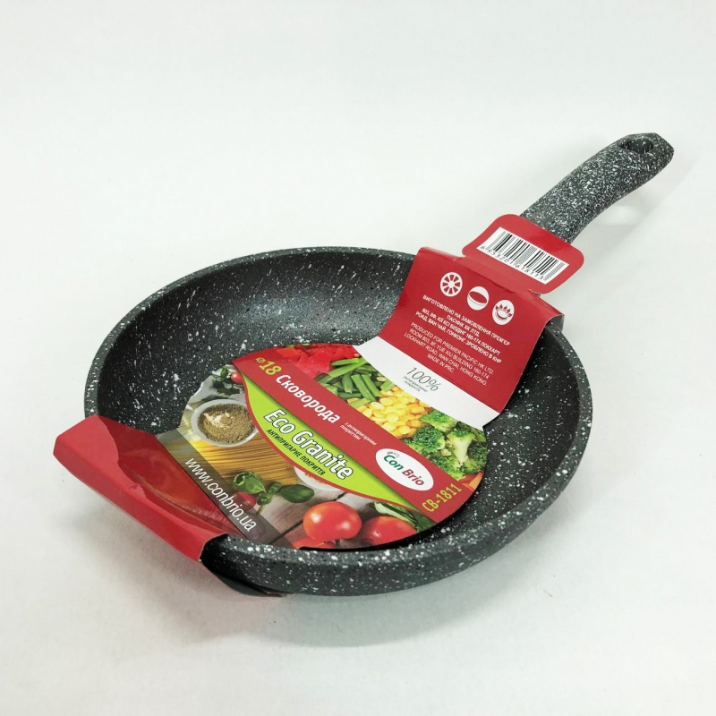 Сковорода Con Brio СВ-1811 антипригарна 18 см (tf5146) - фото 12 Сковорода Con Brio СВ-1811 антипригарна 18 см (tf5146) - фото 12