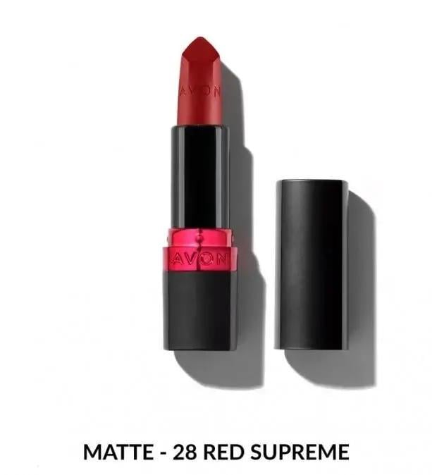 Губна помада зволожувальна матова Avon Ультра Червона Перевага/Red Supreme, 3,6г (7541222)