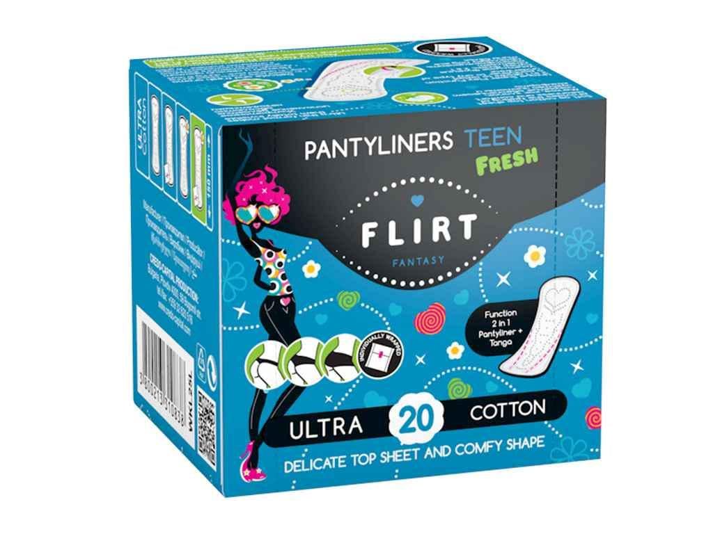 Прокладки ежедневные fantasy FLIRT fresh cotton&ultra 20 шт. (617844)