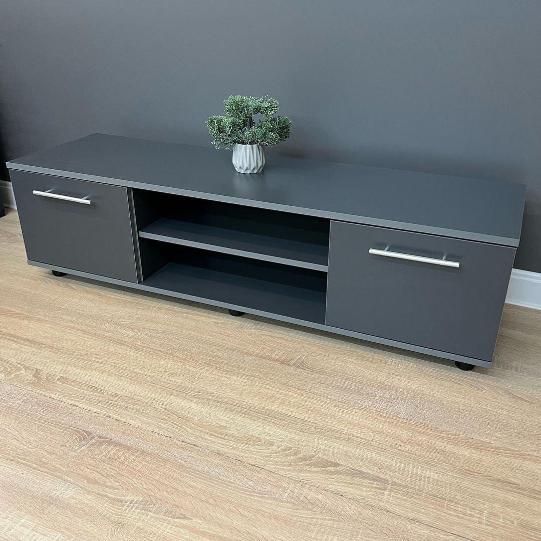 Тумба под телевизор Smart 1390х400х380 мм Антрацит - фото 6