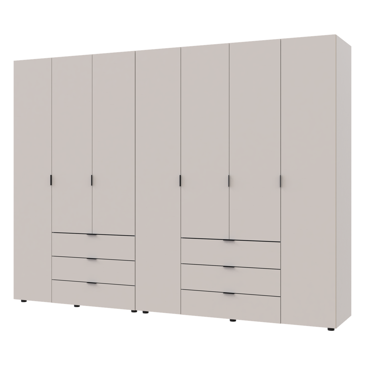 Шкаф для одежды Doros Гелар 2 шт. 271,2х49,5х203,4 см Кашемир - фото 1