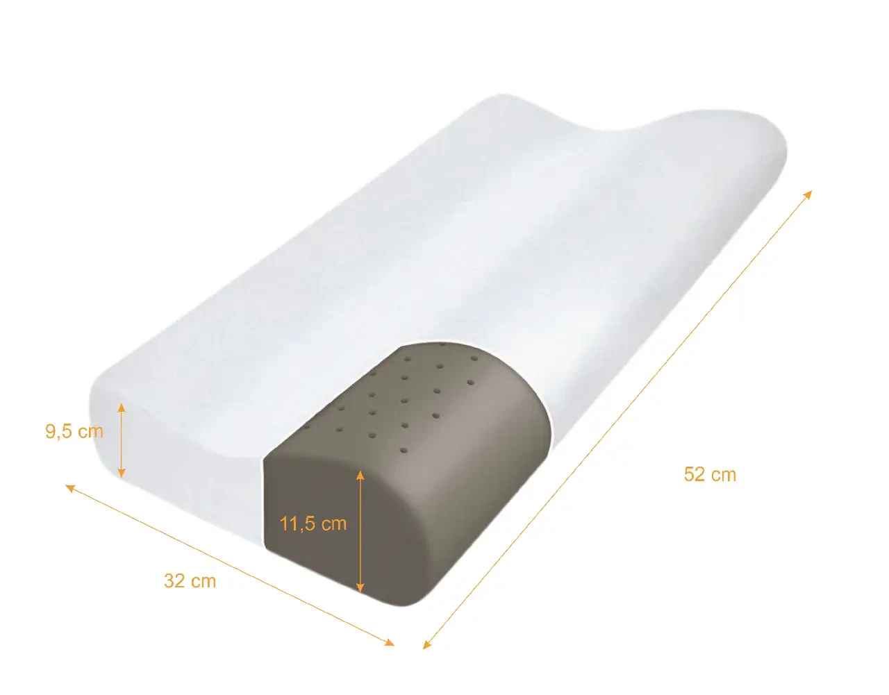 Подушка ортопедична бамбукова Qmed Bamboo Pillow (2149687173) - фото 2