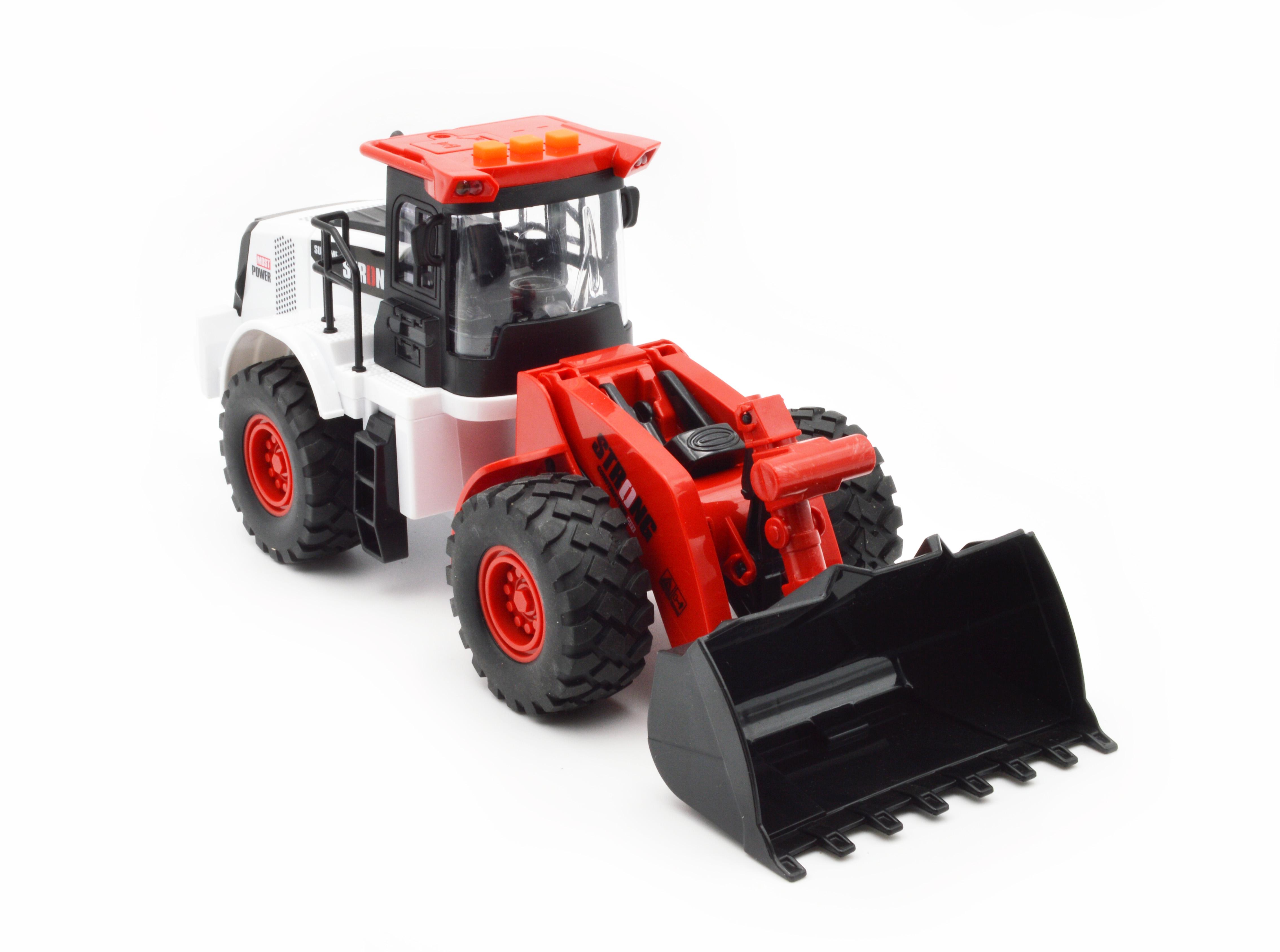 Игрушечный бульдозер RJ3382B инерция свет звук - фото 6