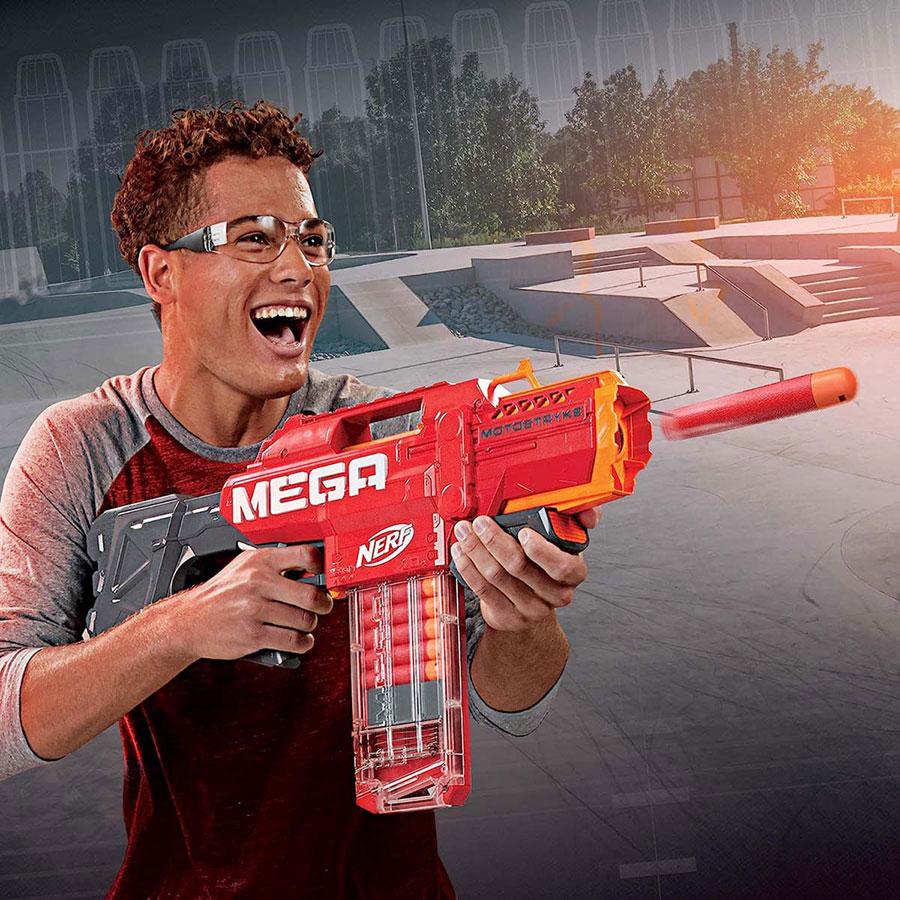 Бластер Nerf Mega Motostryke (E6473) - фото 4 Бластер Nerf Mega Motostryke (E6473) - фото 4