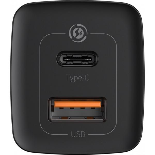 Зарядний пристрій Baseus GaN2 Lite 2 порту, USB + Type-C 65W Чорний (CCGAN2L-B01) - фото 4