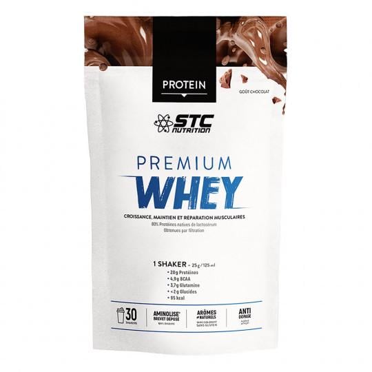 Протеин STC премиум вей шоколад premium whey chocolat протеин для развития и укрепления мышц 750 г - фото 1