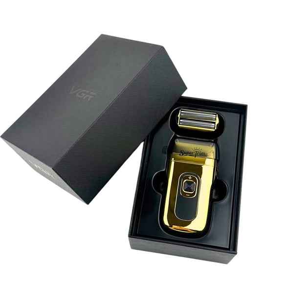 Електробритва чоловіча акумуляторна VGR Super Trim з висувним вбудованим триммером та насадками (c5b14d55)