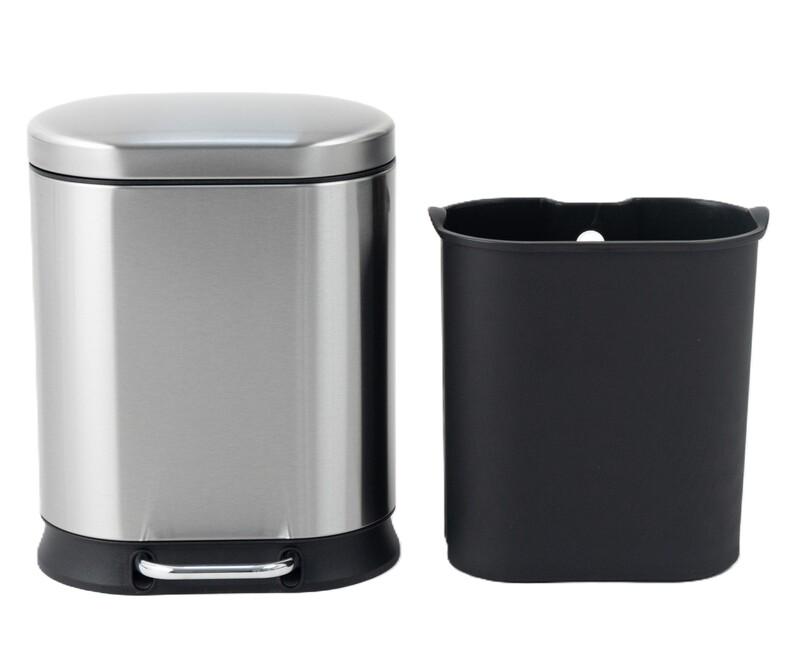 Відро для сміття MIXXUS Premium Strong-TC0120 SS Color 20 л з плавним закриттям нержавіюча сталь (OL-MI7081) - фото 10